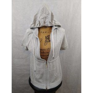 Eddie Bauer Sport Sweater Size M Hooded Gray